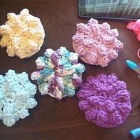 popcorn stitch scrubbies - Project by Down Home Crochet