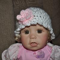 Baby Cloche in White - Project by Transitoria