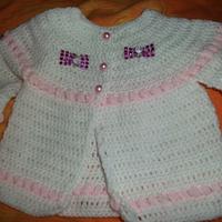 crochet matinee jacket - Project by mobilecrafts