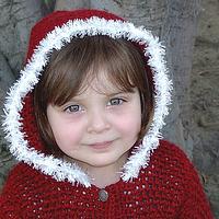 Little Crimson Hooded Crochet Sweater - Project by Heather Macias