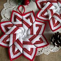 Star Pot Holder Crochet Pattern - Project by Liliacraftparty