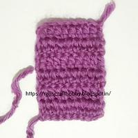 How To Double Crochet Straight Edges - Project by rajiscrafthobby