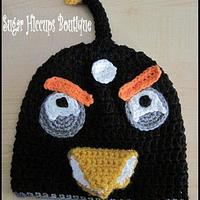 Not So Happy Birds Crochet Hats