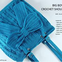 Big Bow Crochet bag - Project by Teh Asa 