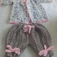 Baby girl bloomer set