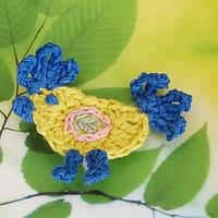 Crochet Rooster Bird Applique - Project by Mamta Motiyani