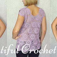 Crochet Blouse Free Pattern - Project by janegreen