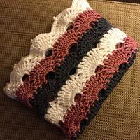 Crocheted virus blanket