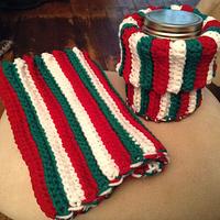 Boot Cuffs (V) - Candy Canes - Project by MsDebbieP