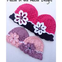 Flowered Shells hat - Project by Melissa
