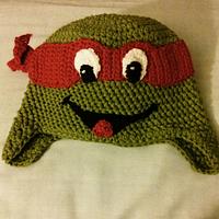 Crocheted inspired Ninja Turtle Hats