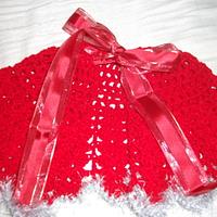 Red Crochet Cape - Project by mobilecrafts