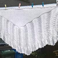 1ply shetland shawl - Project by mobilecrafts