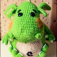 Green crochet dragon - La Calabaza de Jack - Project by La Calabaza de Jack