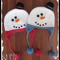 Snowmen Crochet Hats