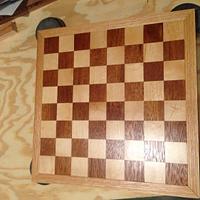 Chess/Checkers Board - Project by Roushwoodworking
