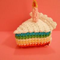 Rainbow Birthday Cake Slice - Project by CharleeAnn