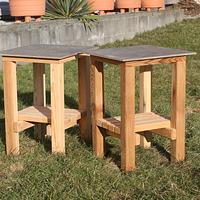 Patio Side Tables - Project by Railway Junk Creations