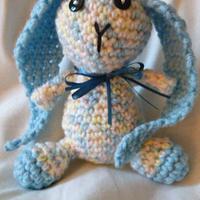 Blue Floppy Earred Bunny - Project by Laurie Daynorowicz