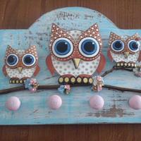 Owl apron & cloth hanger - Project by Legorreto