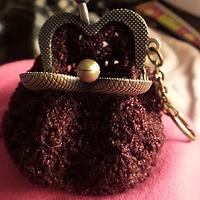 Burgundy coin purse - Project by Kristi