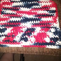 4th of july dishcloth and 2 scrubbies - Project by Down Home Crochet