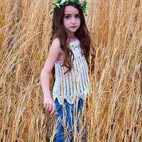 Shabby Chic Apron Style Crochet Halter - Project by Heather Macias