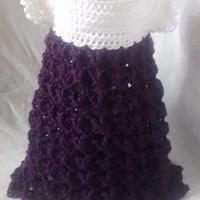 purple girl dresses, newborn dress, crochet baby dress, crochet girl dress, crochet baby dresses - Project by ♥♥♥ CrochetingPrecious  ♥♥♥