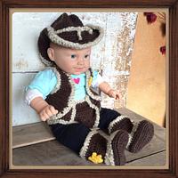 Newborn Cowboy Outfit - Project by Alana Judah