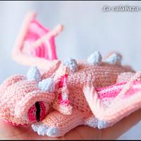 Pink Crochet Dragon - La Calabaza de Jack - Project by La Calabaza de Jack
