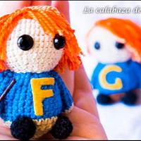 Fred y George Weasley Amigurumis - Harry Potter - La Calabaza de Jack - Project by La Calabaza de Jack