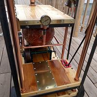 Steampunk Steam Engine Side Table
