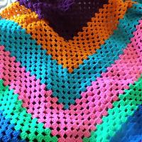 Multi colored shawl - Project by Kristi