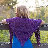 Box Stitch Triangle Shawl