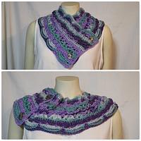 Roxy's Cowl in Loops and Threads Joy DK in Malibu - Project by Donelda's Creations