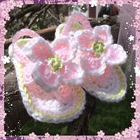 Baby Strap Flip Flops With Dogwoods - Project by Alana Judah