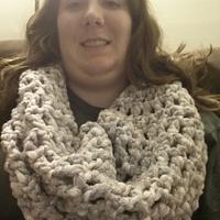 chunky infinity scarf - Project by Down Home Crochet