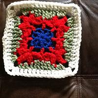 Crocheted Granny Square - Project by Shirley