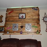 Palletwood wall decoration