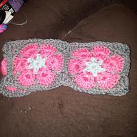 another scarf, hat, headband set