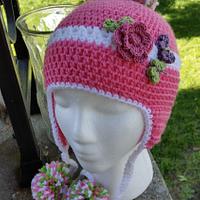 Newest Earflat Beanie with PomPoms - Project by Kelly