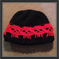 Skull Band Beanie in School Colors