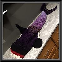 Black and Purple Ombre Shark Blanket