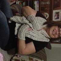 Braided crochet gloves and scarf  - Project by Allison