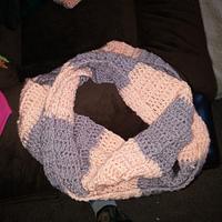 rugby infinity scarf set - Project by Down Home Crochet