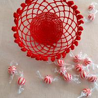 Chrysanthemum Flower Santa Hat plus Chrysanthemum Candy Bowl