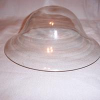 walnut and glass bowl