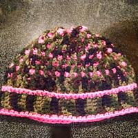 pink camo hat - Project by mightymama