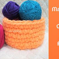 Make Your Own Chunky Yarn Basket - Project by rajiscrafthobby
