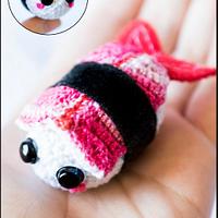 Prawn nigiri Amigurumi - La Calabaza de Jack - Project by La Calabaza de Jack